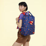 Superman All-Over Print Nylon Full-Size Backpack LFlifestyle1 view 2